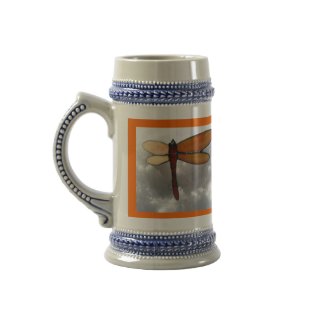 Winter's Persimmon Dragonfly Stein Mug mug
