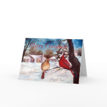Winters Serenity Christmas Blank Card