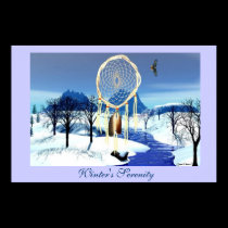 Winter's Serenity Poster posters
