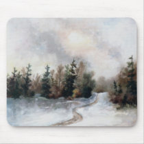 Winters Sunset Mousepad by bmthour Winters Sunset Mousepad