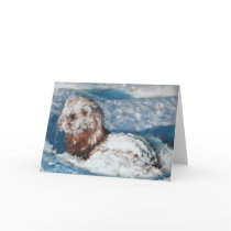 Winter's wondrous Ferret Card