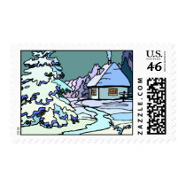 Winterscape Postage Stamp