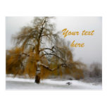 Wintry day postcard