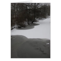 Wintry Lake Card