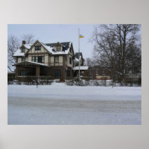 Wintry scene poster