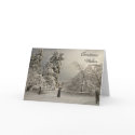 Wintry Snowy Trees - Greeting and Note Card