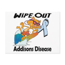 Wipe Out Addisons Disease Post Card