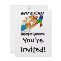 Wipe Out Asperger Syndrome Personalized Announcement