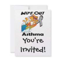 Wipe Out Asthma Personalized Invites