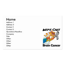 Wipe Out Brain Cancer Business Card Templates