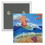 Wipe Out Cancer Angel Button