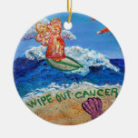 Wipe Out Cancer Angel Ornament Customized