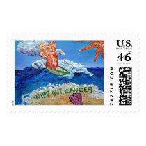 Wipe Out Cancer Angel Postage Stamp
