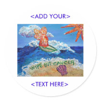Wipe Out Cancer Angel Sticker by donnabellasangels Wipe Out Cancer Angel Sticker