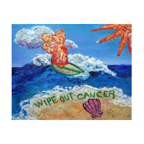 Wipe Out Cancer Angel T-Shirt by donnabellasangels Wipe Out Cancer Angel T-Shirt