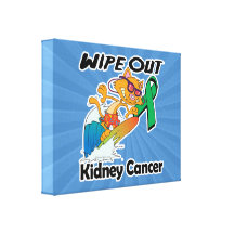 Wipe Out Kidney Cancer Gallery Wrap Canvas