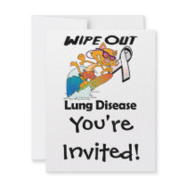 Wipe Out Lung Disease Custom Invites