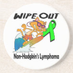 Wipe Out Non-Hodgkins Lymphoma Beverage Coaster