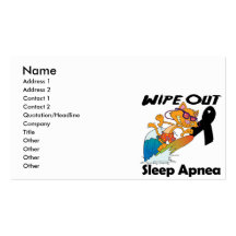Wipe Out Sleep Apnea Business Card Templates
