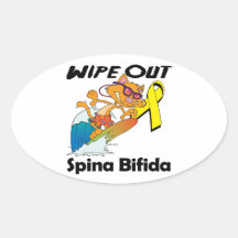 Wipe Out Spina Bifida Stickers