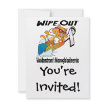 Wipe Out Waldenstroms Macroglobulinemia Custom Invitations