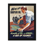 Wipe Up Surplus Oil Post Card