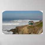 Wipeout Beach, La Jolla Poster