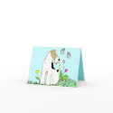 Wire Fox Terrier and Butterflies cards