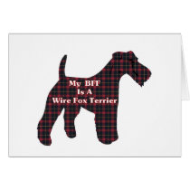 Wire Fox Terrier BFF Greeting Card cards