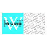 Wire Fox Terrier Breed Monogram photo cards