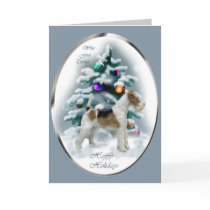 Wire Fox Terrier Christmas Gifts cards