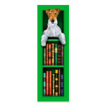 Wire Fox Terrier Green Bookmark Business Card Templates