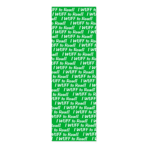 Wire Fox Terrier Green Bookmark Business Card Templates (back side)