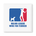 Wire Fox Terrier magnets by Pawdboy Wire Fox Terrier magnets