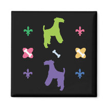 Wire Fox Terrier Fridge Magnets
