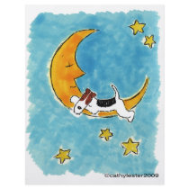 Wire fox terrier on the moon full color flyer