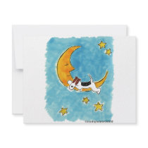 Wire fox terrier on the moon invitations by cathylester Wire fox terrier on the moon invitations