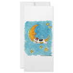 Wire fox terrier on the moon custom rack cards