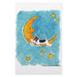 Wire fox terrier on the moon custom stationery