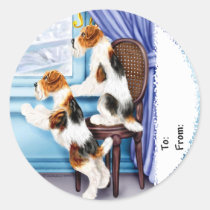 Wire Fox Terrier Parlor Pals stickers