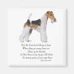 Wire Fox Terrier Rainbow Bridge Refrigerator Magnet