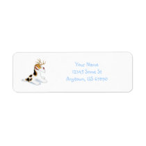 Wire Fox Terrier Reindeer Labels labels