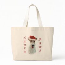 Wire Fox Terrier Santa Paws bags by GreyWolfCreation Wire Fox Terrier Santa Paws bags