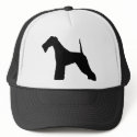 Wire Fox Terrier silhouette hats by arenasfoxterrier Wire Fox Terrier silhouette hats