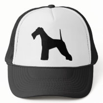 Wire Fox Terrier silhouette hats