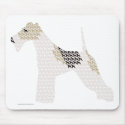 Wire Fox Terrier (silhouettes /shadows) mousepads by arenasfoxterrier Wire Fox Terrier (silhouettes /shadows) mousepads