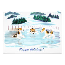 Wire Fox Terrier Skate Date invitations
