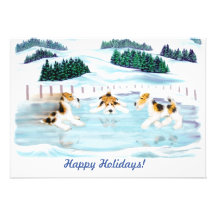 Wire Fox Terrier Skate Date Invitations