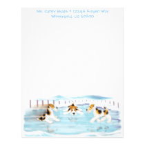 Wire Fox Terrier Skate Date letterhead