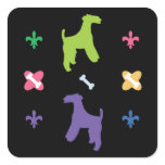 Wire Fox Terrier Square Sticker